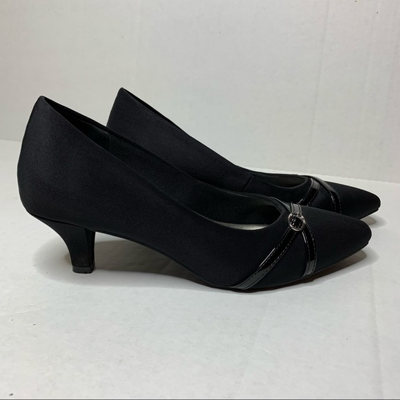 Women Aubrey Lynn Black 7M Heel Dress Shoe - Picture 2 of 12
